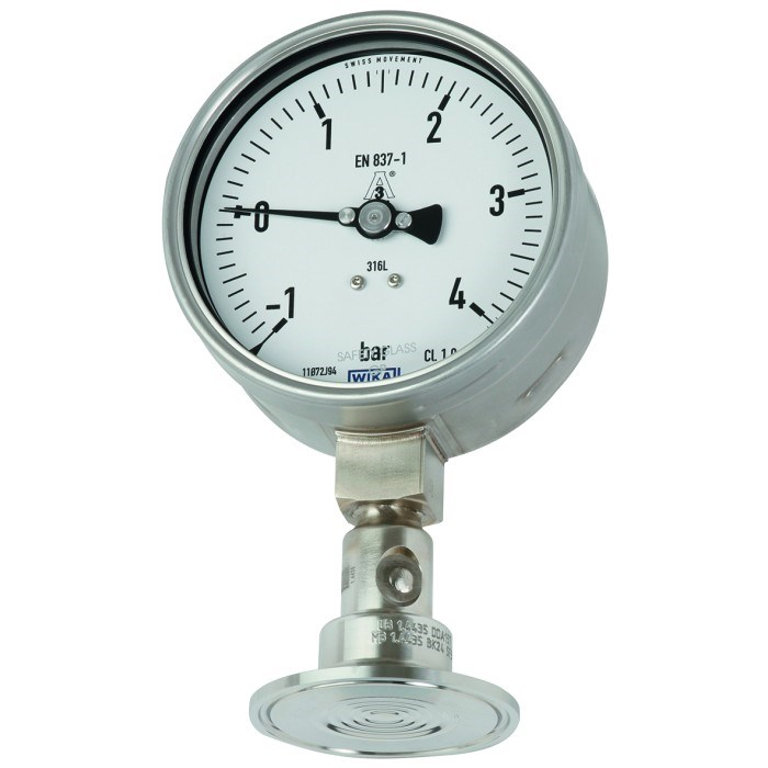 Model DSS22F Pressure gauge per EN 837-1 with mounted diaphragm seal