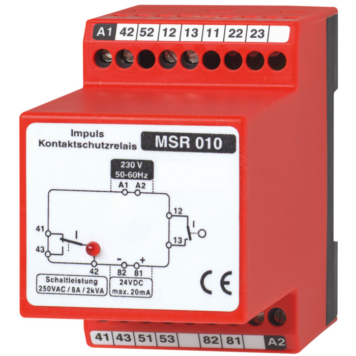 Control relay For magnetic snap-action contacts