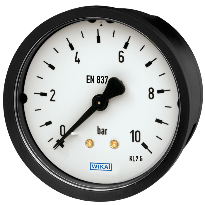 Bourdon tube pressure gauge, copper alloy (Models 111.16, 111.26)